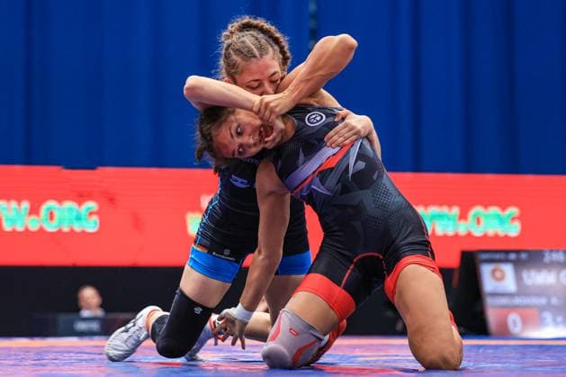 Wrestling Ranking Series Polyak Imre Varga Janos Memorial 59kg WW Elena Heike Brugger GER df Anastasiia Sidelnikova UWW Copyright: xUnitedxWorldxWrestlingx xAmirrezx United World Wrestling Kadir C