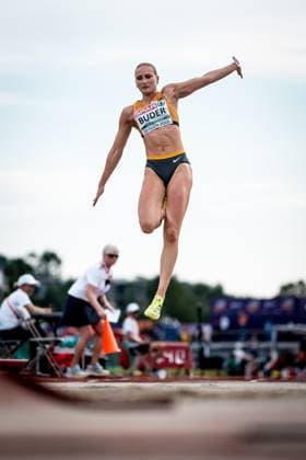 European U23 Championships 2025 Bergen, 20 07 2025 Libby BUDER GER womens long jump European U23 Championships 2025 in Bergen, 20 07 2025 Copyright: xBEAUTIFULxSPORTS UlfxSchillerx