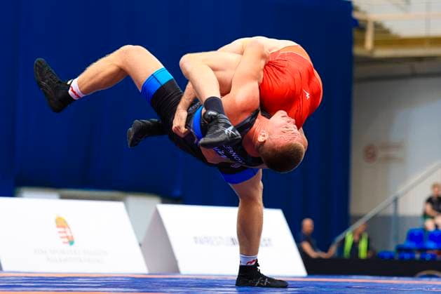 Wrestling Ranking Series Polyak Imre Varga Janos Memorial 2025 77kg GR Sergei Stepanov UWW df Stoyan Kubatov BUL Budapest Hungary Copyright: xUnitedxWorldxWrestlingx xKadirxCx
