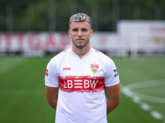 FOOTBALL 1 BUNDESLIGA SEASON 2025 2026 21 07 2025 Photo session at VfB Stuttgart on the training ground Ermedin Demirovic