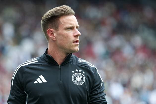 UEFA Nations League Match for 3rd place 24 25 Germany France on 08 06 2025 at the MHP Arena in Stuttgart Goalkeeper Marc Andre ter Stegen Germany 1 MH