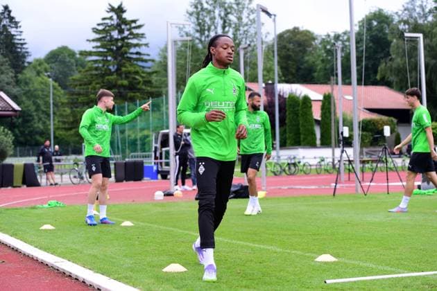 25 07 2025 Rottach Egern Football, Men, Season 2025 2026, Training camp Borussia Moenchengladbach Yvandro Borges Sanches Gladbach DFL regulations prohibit any use of photographs as image sequences and or quasi video Stadion Am Birkenmoos Bayern Germany