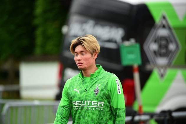 25 07 2025 Rottach Egern Football, Men, Season 2025 2026, Training camp Borussia Moenchengladbach Shio Fukuda Gladbach DFL regulations prohibit any use of photographs as image sequences and or quasi video Stadion Am Birkenmoos Bayern Germany