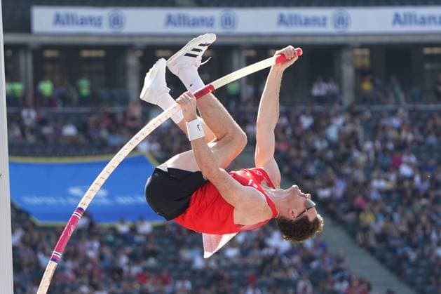 Athletics, Track Field, Athletics, world athletics meeting, ISTAF Berlin 2025 27 07 2025 Olympiastadion Berlin, pole vault men, Torben Blech Germany