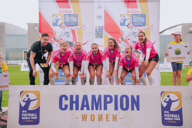 1st place women TSV Dennach, Fistball, IFA Fistball World Tour Final, 27 07 25 Fistball, IFA Fistball World Tour Final, 27 07 25 Voecklabruck Copyright: xEibner-Pressefoto LarsxNeumannx EP_LNN