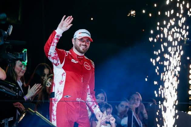 2025 FORMULA E LONDON ePRIX ROWLAND Oliver (gbr), Nissan Formula E Team, Nissan e-4ORCE, portrait during the London ePrix, 15th and 16th round of the 2024-25 ABB FIA Formula E World Championship, WM, Weltmeisterschaft on the ExCel London Circuit from July 25 to 27, 2025 in London, United Kingdom - LondonUnited Kingdom  Copyright: xJULIENxDELFOSSEx