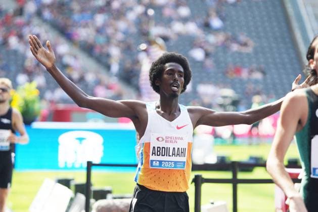 Athletics, Track Field, Athletics, world athletics meeting, ISTAF Berlin 2025 27 07 2025 Olympiastadion Berlin, Mile Men, Mohamed Abdilaahi, Germany
