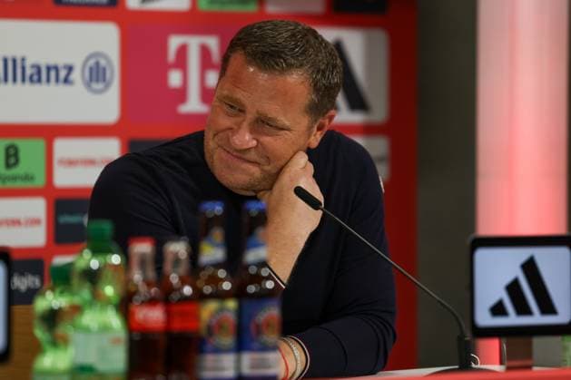 Max Eberl FC Bayern Muenchen, Chief Sports Officer , GER, Presentation Luis Diaz, FC Bayern Muenchen, Football, Press conference, Season 2025 2026, 31 07 2025, GER, Presentation Luis Diaz, FC Bayern Muenchen, Football, Press conference, Season 2025 2026, 31 07 2025 Muenchen Copyright: xEibner-Pressefoto JennixMaulx EP_JML