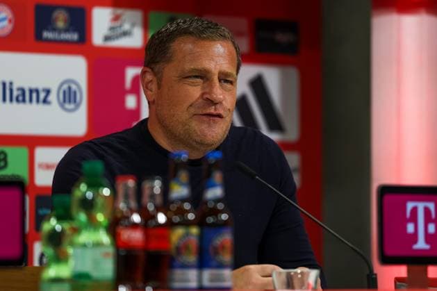 Max Eberl FC Bayern Muenchen, Chief Sports Officer , GER, Presentation Luis Diaz, FC Bayern Muenchen, Football, Press conference, Season 2025 2026, 31 07 2025, GER, Presentation Luis Diaz, FC Bayern Muenchen, Football, Press conference, Season 2025 2026, 31 07 2025 Muenchen Copyright: xEibner-Pressefoto JennixMaulx EP_JML
