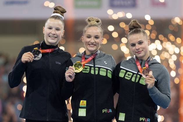 German Gymnastics Championships 2025 Award ceremony Floor Left