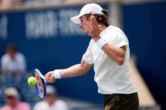 National Bank Open 2025 - Day 9 TORONTO, CANADA - AUGUST 3 : Alex de Minaur of Australia in action against Frances Tiafoe of the United States on day nine of the 2025 National Bank Open at Sobeys Stadium in Toronto, Ontario, Canada on August 3, 2025. Mert Alper Dervis Anadolu Ontario Canada. Editorial use only. Please get in touch for any other usage.  Copyright: x2025xAnadoluxMertxAlperxDervisx