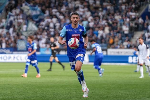 Stefan Kneževic Stefan Knezevic FC Luzern, 05 on the ball, Switzerland, Football, Credit Suisse Super League, 2 Matchday, 2025 2026, FC Luzern vs FC Zürich, 03 08 2025, Swissporarena, Luzern, Switzerland Luzern Swissporarena Luzern Switzerland Copyright: xArnexAmbergx