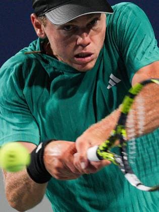 National Bank Open 2025 - Day 10 TORONTO, CANADA - AUGUST 4 : Alex Michelson of the United States in action against Karen Khachanov during the men’s singles quarterfinals on day ten of the 2025 National Bank Open at Sobeys Stadium in Toronto, Ontario, Canada on August 4, 2025. Mert Alper Dervis Anadolu Ontario Canada. Editorial use only. Please get in touch for any other usage.  Copyright: x2025xAnadoluxMertxAlperxDervisx