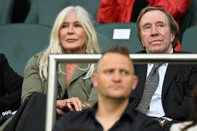 Moenchengladbach, Borussia Park, 02 08 25, GER, Men, Test match, Season 2025 2026, Borussia Moenchengladbach FC Valencia Picture Guenter NETZER with wife Elvira Nordrhein Westfalen Germany