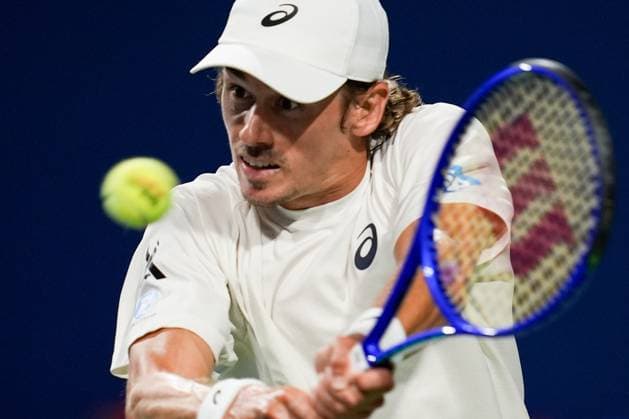 National Bank Open 2025 - Day 11 TORONTO, CANADA - AUGUST 5 : Alex de Minaur of Australia in action against Ben Shelton of the United States during the men’s singles quarterfinals on day eleven of the 2025 National Bank Open at Sobeys Stadium in Toronto, Ontario, Canada on August 5, 2025. Mert Alper Dervis Anadolu Ontario Canada. Editorial use only. Please get in touch for any other usage.  Copyright: x2025xAnadoluxMertxAlperxDervisx