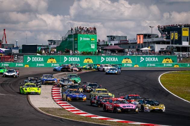 DTM, 9. + 10. Rennen Nürburgring 2025 - 22 Mercedes-AMG GT3, Mercedes-AMG Team Landgraf: Lucas Auer; 19 Lamborghini Huracan GT3 EVO 2, TGI Team Lamborghini by GRT: Luca Engstler Copyright: xGruppexCxPhotographyx