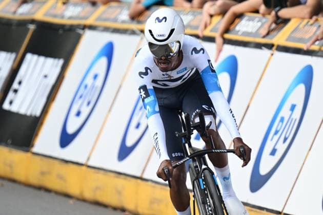 10-08-2025 Tour De Pologne; Tappa 07 Wieliczka - Wieliczka; 2025, Movistar; Tesfatsion, Natael; Wieliczka;