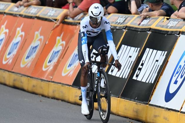 10-08-2025 Tour De Pologne; Tappa 07 Wieliczka - Wieliczka; 2025, Movistar; Tesfatsion, Natael; Wieliczka;