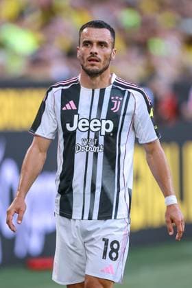 10 08 2025, Football, Borussia Dortmund Juventus Turin, Test match, Signal Iduna Park, Season 2025 2026 Filip Kostic Juventus Turin 18 DFB regulations prohibit any use of photographs as image sequences and or quasi video Nordrhein Westfalen Germany
