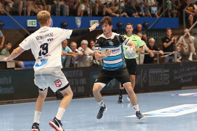 15 08 2025, xgox, Handball, Wartburg Cup, ThSV Eisenach Skanderborg Handbold emspor v l Stephan Seitz Eisenach, 44 Eisenach