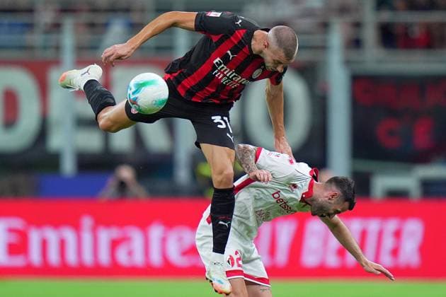 AC Milan s Strahinja Pavlovic during the round of 64 Frecciarossa Italian Cup 2025 2026 soccer match between Milan and Bari at San Siro Stadium in Milan , North Italy , Sunday, August 17 , 2025 . - Soccer  Copyright: xSpada LaPressex