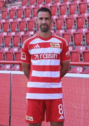 Rani Khedira 1 FC Union Berlin FCU Football 1 BL Bundesliga Porträttermin Season 2025 2026 Headshot, portrait, introduction, presentation, press event, GER 19 08 25