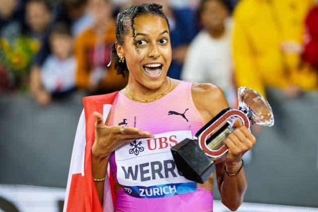 Weltklasse Zürich 2025 28 08 2025 Audrey Werro from Switzerland during the athletics meeting Weltklasse Zürich Diamond League at Letzigrund Stadium, Zurich, Switzerland, on August 28, 2025 Copyright: xBEAUTIFULxSPORTS TobiasxLacknerx