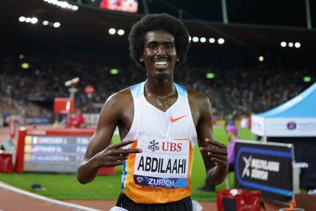 Leichtathletik, athletics, Wanda Diamond League finale Weltklasse Zürich 28 08 2025, Letzigrund Stadium Zurich , 3000m Men , 3000m Men, Mohamed Abdilaahi germany