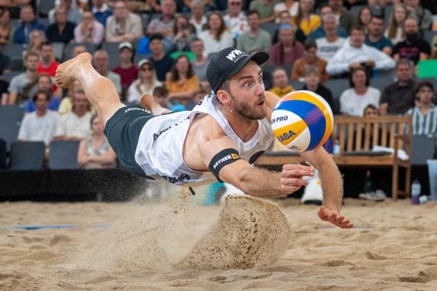 Beach Pro Tour Elite 16 Hamburg, 30 08 2025 Clemens Wickler Player No 2, GER Beach Pro Tour Elite 16 Hamburg on 30 08 2025 Copyright: xBEAUTIFULxSPORTS PeterxWeberx