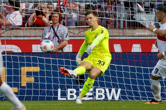 Moritz Nicolas Borussia Mönchengladbach, 33 , Germany, Football, 1 Bundesliga, 2 Matchday, 2025 2026, VfB Stuttgart vs Borussia Mönchengladbach, 30 08 2025, MHP Arena, Stuttgart, Germany Stuttgart MHP Arena Baden Württemberg Germany Copyright: xGrantxHubbsx