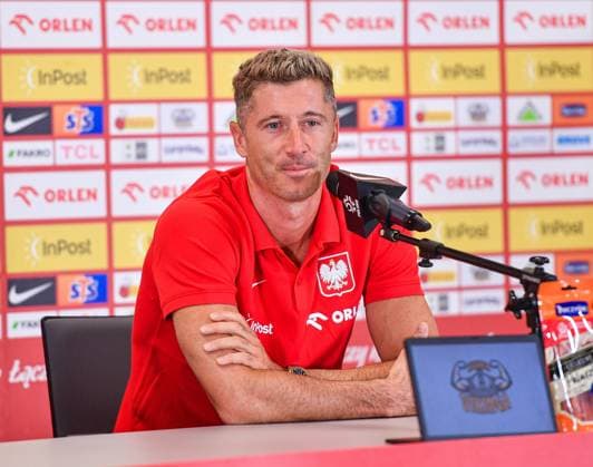 2025.09.01 Katowice Pilka nozna Reprezentacja Polski Sezon 2025 Konferencja prasowa i trening reprezentacji Polski N z Robert Lewandowski, Lewy Foto Marcin Bulanda PressFocus 2025.09.01 Katowice Football Polish national team, Nationalteam Season 2025 Konferencja prasowa i trening reprezentacji Polski Robert Lewandowski, Lewy Credit: Marcin Bulanda PressFocus NEWSPIX.PL --- newspix.pl POLAND OUT!
