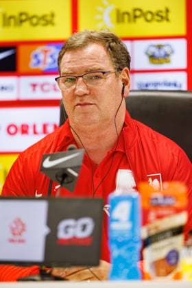 Jan Urban seen during Official press conference, PK, Pressekonferenz of Polish National football team before World Cup 2026 European qualification game against Netherlands (Maciej Rogowski Ball Raw Images) Rotterdam De Kuip Netherlands Copyright: xMaciejxRogowskix maciejrogowski_netherlands_poland_pressconference2526-55A