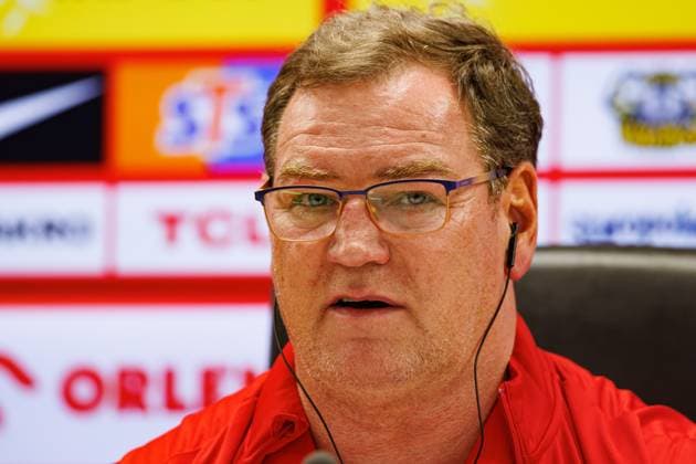 Jan Urban seen during Official press conference, PK, Pressekonferenz of Polish National football team before World Cup 2026 European qualification game against Netherlands (Maciej Rogowski Ball Raw Images) Rotterdam De Kuip Netherlands Copyright: xMaciejxRogowskix maciejrogowski_netherlands_poland_pressconference2526-56
