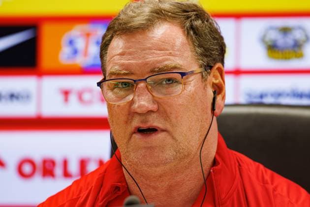 Jan Urban seen during Official press conference, PK, Pressekonferenz of Polish National football team before World Cup 2026 European qualification game against Netherlands (Maciej Rogowski Ball Raw Images) Rotterdam De Kuip Netherlands Copyright: xMaciejxRogowskix maciejrogowski_netherlands_poland_pressconference2526-57