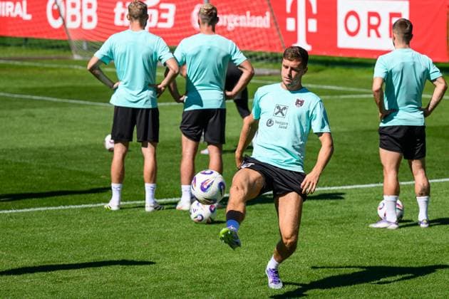 SOCCER - FIFA WC quali, AUT vs CYP WINDISCHGARSTEN,AUSTRIA,04.SEP.25 - SOCCER - FIFA World Cup, WM, Weltmeisterschaft, Fussball 2026, European Qualifiers, group stage, OEFB international match, Länderspiel, Nationalmannschaft Austria vs Cyprus, preview, training AUT. Image shows Christoph Baumgartner (AUT). GEPAxpictures xDanielaxMoser