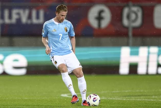 Belgium s Kevin De Bruyne pictured during a soccer game between Belgian national soccer team Red Devils and Liechtenstein, in Vaduz, on Thursday 04 September 2025, the third (out of 8) qualification game for the World Cup 2026. BRUNOxFAHY  x133302587x