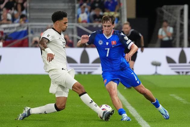 Pharrell Nnamdi Collins Germany Germany, 13 stops Leo Sauer Slovakia, Slovakia, 07 Bratislava 04 09 2025 Slovakia vs Germany, Nadodny Stadion, World Cup Qualification, 1 Matchday