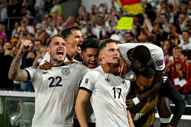 Florian Wirtz Germany, 17 and team cheer the goal for 3 1, GER, Germany vs Northern Ireland, Football, World Cup Qualification Europe, Matchday 2, Season 2025 2026, 07 09 2025 GER, Germany vs Northern Ireland, Football, World Cup Qualification Europe, Matchday 2, Season 2025 2026, 07 09 2025 Cologne Copyright: xEibner-Pressefoto FlorianxWiegandx EP_FWD