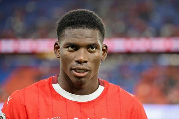 Breel Embolo Switzerland, 07 , Switzerland, FIFA, World Cup Qualification Europe, Group B , Switzerland vs Slovenia, 08 09 2025, Sankt Jakob Park, Basel, Switzerland Basel Sankt Jakob Park Canton Basel City Switzerland Copyright: xGrantxHubbsx