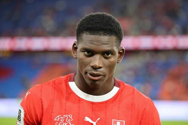 Breel Embolo Switzerland, 07 , Switzerland, FIFA, World Cup Qualification Europe, Group B , Switzerland vs Slovenia, 08 09 2025, Sankt Jakob Park, Basel, Switzerland Basel Sankt Jakob Park Canton Basel City Switzerland Copyright: xGrantxHubbsx