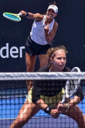WTA GUADALAJARA 250 OPEN WTA GUADALAJARA 250 OPEN ANEY GLEASON VS CORLEY CORLEY 08092025 GUADALAJARA, JALISCO Action photo of Jessie Aney and Quinn Gleason, during day 1 the WTA Guadalajara 250 Open, held at the Centro Panamericano de Tenis of Guadalajara, Jalisco, Mexico Action photo of Jessie Aney and Quinn Gleason, during day 1 of the WTA Guadalajara 250 Open, held at the Centro Panamericano de Tenis of Guadalajara, Jalisco, Mexico PHOTO BY IMAGENSHOP AGENCIA FOTOGRAFICA GUADALAJARA JALISCO MEXICO Copyright: xIMAGENSHOPxAGENCIAxFOTOGRAFICAx