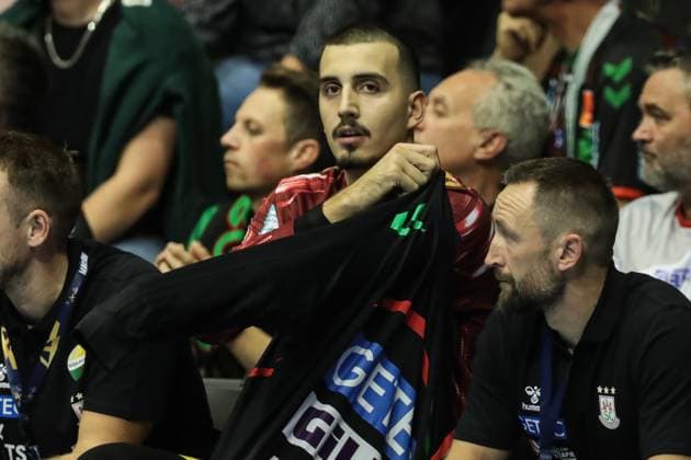 Goalkeeper Matej Mandic SC Magdeburg,12 Handball Machineseeker Champions League Season 2025 2026 SC Magdeburg vs Paris Saint Germain at the GETEC Arena in Magdeburg Handball,Germany,10 09 2025
