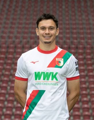Fabian Rieder FC Augsburg 1907 1 BL, portrait date 2025 2026,