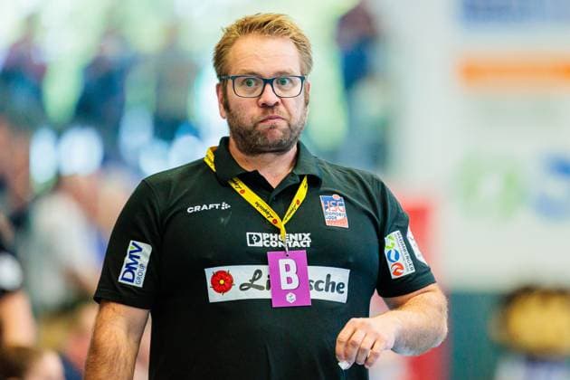 Steffen Birkner HSG Blomberg Lippe, Coach GER, HSG Blomberg Lippe vs Thueringer HC, , 3 Matchday, Season 2025 2026, 13 09 2025 GER, HSG Blomberg Lippe vs Thueringer HC, , 3 Matchday, Season 2025 2026, 13 09 2025 Blomberg Copyright: xEibner-Pressefoto JanxRollingerx EP_JSK