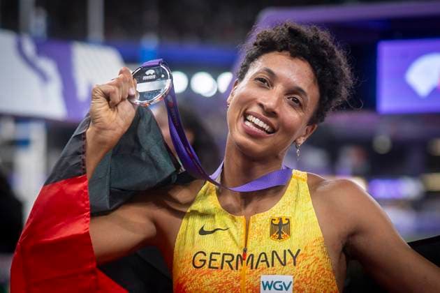World Athletics Championships Tokyo, 14 09 2025 Malaika Mihambo GER wins SILVER in the long jump on day 2 of the World Athletics Championships at the National Stadium in Tokyo, Japan on 14 09 2025 Copyright: xBEAUTIFULxSPORTS AxelxKohringx