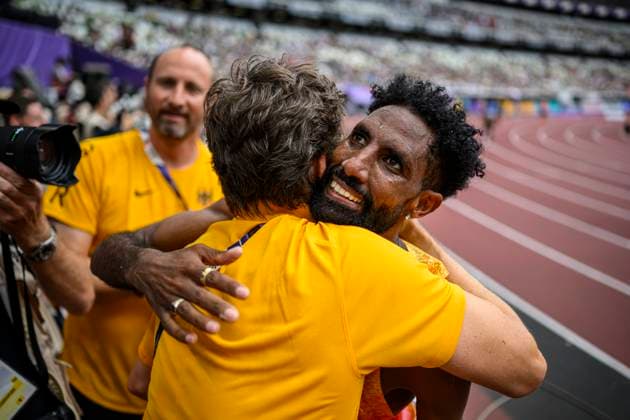 Amanal Petros GERMANY, Hannover 96, Marathon Men JPN, Leichtathletik, Athletics, World Athletics Championships Tokyo 25, Leichtathletik Weltmeisterschaften, 15 09 2025, JPN, Leichtathletik, Athletics, World Athletics Championships Tokyo 25, Leichtathletik Weltmeisterschaften, 15 09 2025, Tokyo Copyright: xJanxPapenfussx EP_JPS