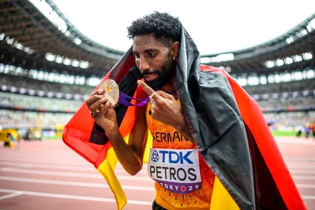 Amanal Petros GERMANY, Hannover 96, Marathon Men JPN, Leichtathletik, Athletics, World Athletics Championships Tokyo 25, Leichtathletik Weltmeisterschaften, 15 09 2025, JPN, Leichtathletik, Athletics, World Athletics Championships Tokyo 25, Leichtathletik Weltmeisterschaften, 15 09 2025, Tokyo Copyright: xJanxPapenfussx EP_JPS