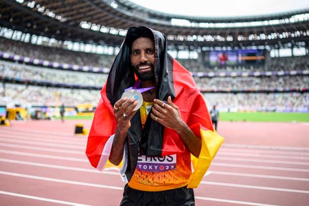 Amanal Petros GERMANY, Hannover 96, Marathon Men JPN, Leichtathletik, Athletics, World Athletics Championships Tokyo 25, Leichtathletik Weltmeisterschaften, 15 09 2025, JPN, Leichtathletik, Athletics, World Athletics Championships Tokyo 25, Leichtathletik Weltmeisterschaften, 15 09 2025, Tokyo Copyright: xJanxPapenfussx EP_JPS