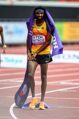 Amanal Petros GERMANY, Hannover 96, Marathon Men JPN, Leichtathletik, Athletics, World Athletics Championships Tokyo 25, Leichtathletik Weltmeisterschaften, 15 09 2025, JPN, Leichtathletik, Athletics, World Athletics Championships Tokyo 25, Leichtathletik Weltmeisterschaften, 15 09 2025, Tokyo Copyright: xJanxPapenfussx EP_JPS