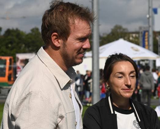 13 09 2025 xhpx Frankfurt am Main, DFB Campus DFB Wochenende des Amateurfussballs National coach Julian Nagelsmann with girlfriend Lena Wurzenberger DFL DFB REGULATIONS PROHIBIT ANY USE OF PHOTOGRAPHS AS IMAGE SEQUENCES AND OR QUASI VIDEO